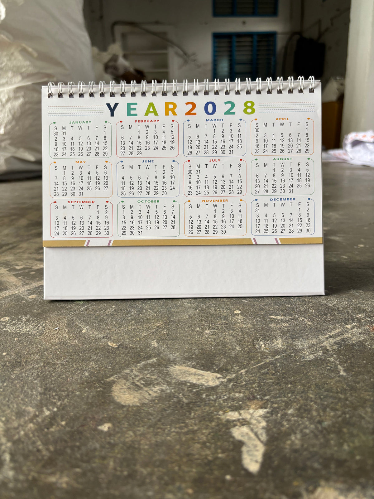 NTL 04 Table Calendar 2027
