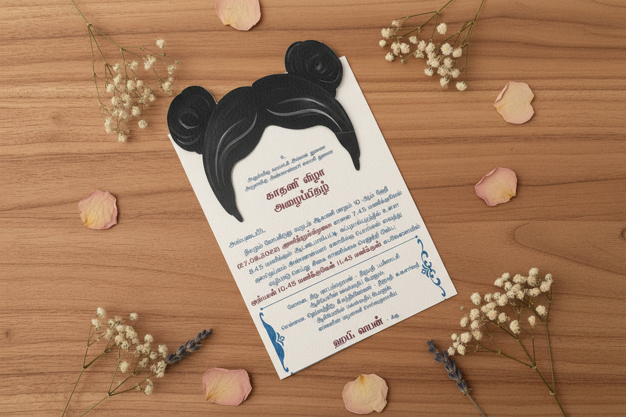 Personalized Ear Piercing Invite-041 — view 5