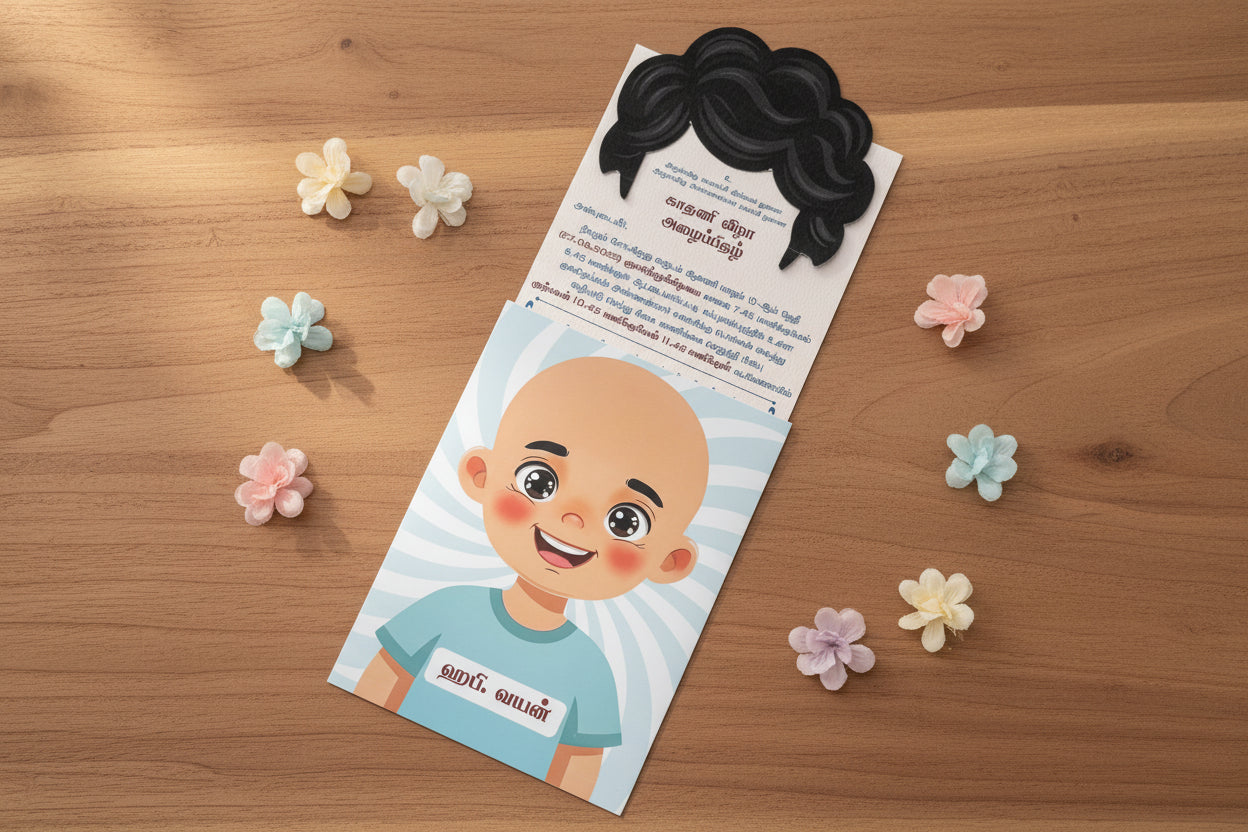 Personalized Ear Piercing Invite-042 — view 4