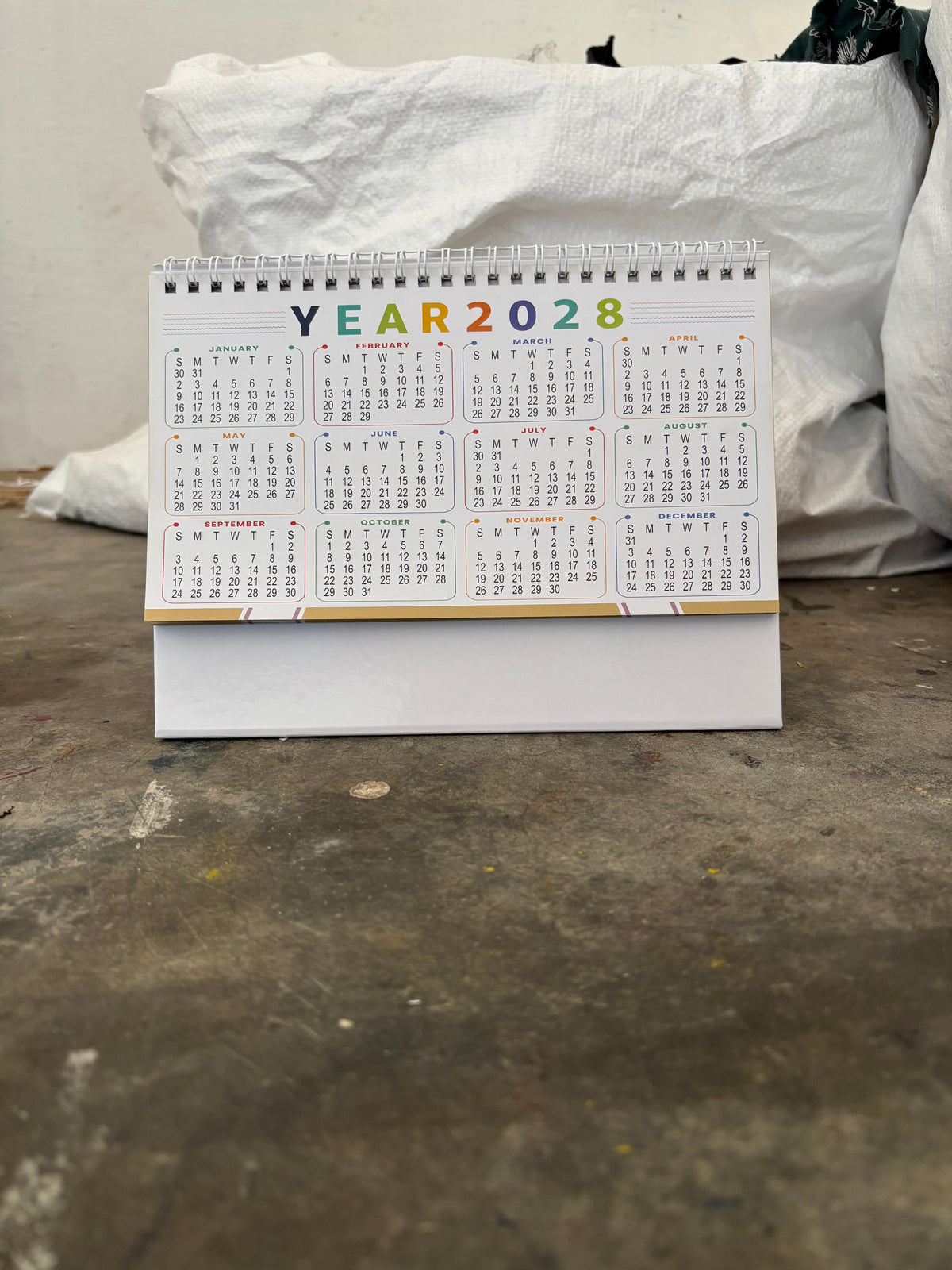 NTL 01 Table Calendar 2027