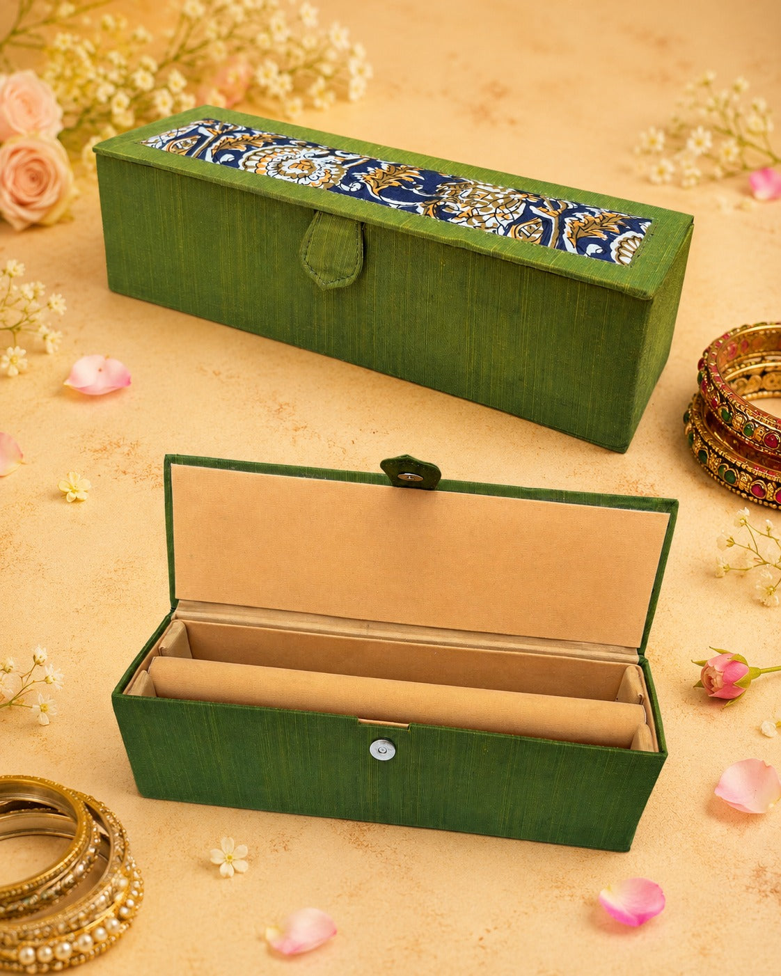 FABRIC BANGLE & JEWELLWRY STORAGE BOX