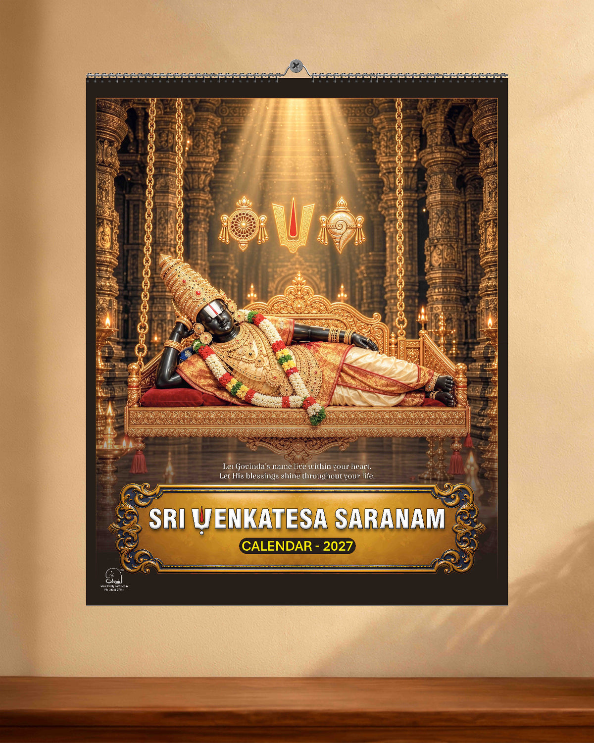Sri Venkatesa Saranam Wall Calendar - 2027