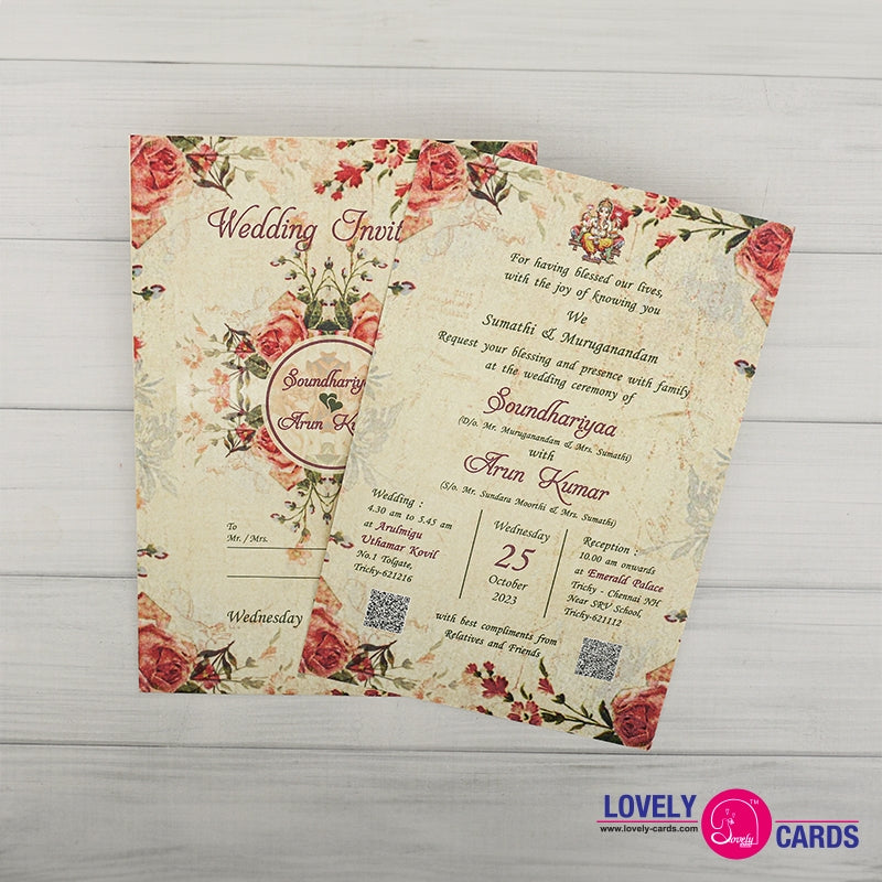 Personalized Wedding Invite-085 — view 2