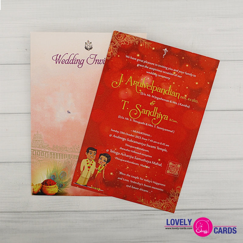 Personalized Wedding Invite-087 — view 2