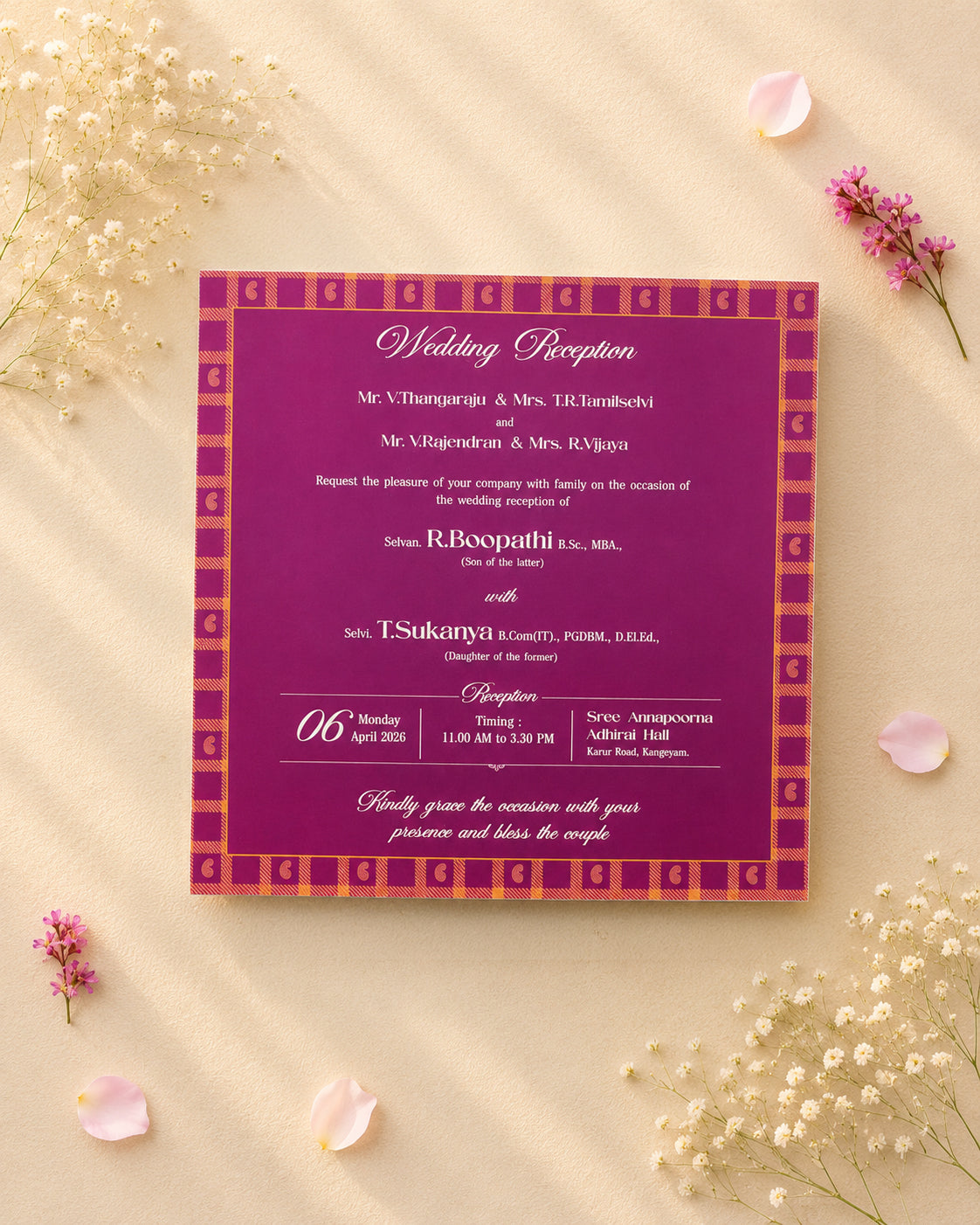 Personalized Wedding Invite-354 — view 2