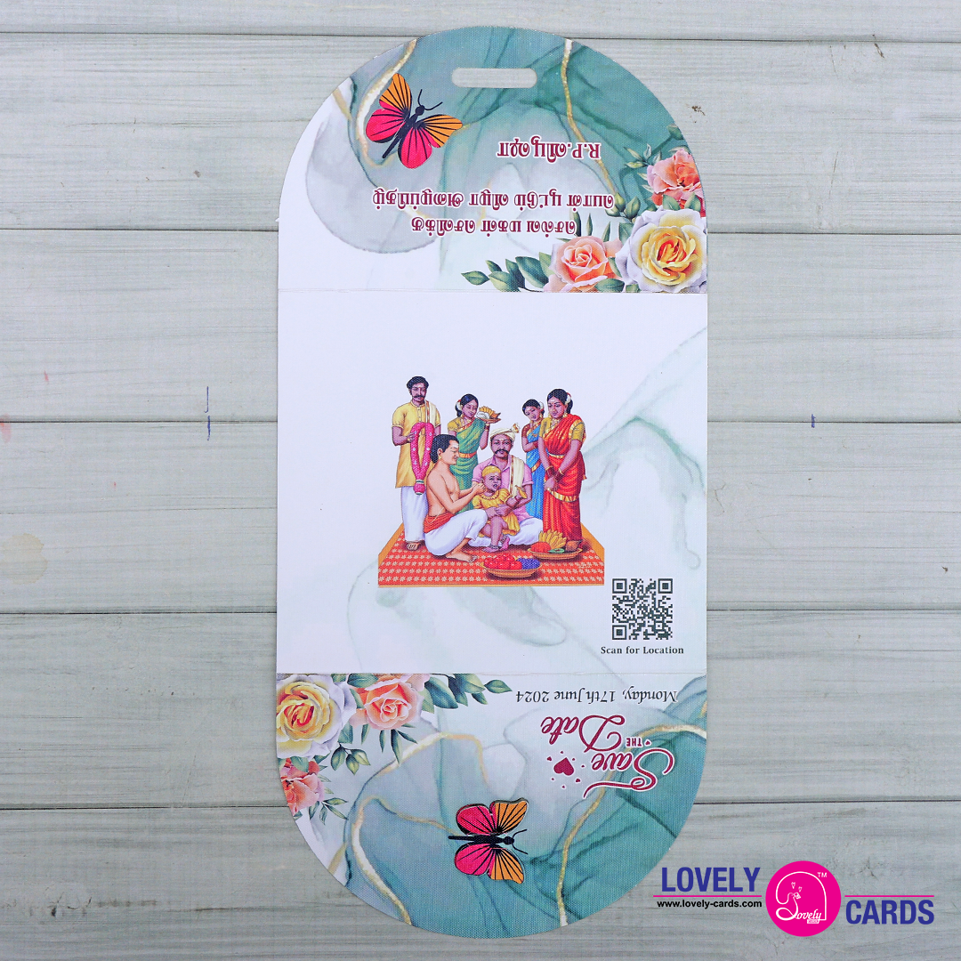 Personalized Ear Piercing Invite-035 — view 3