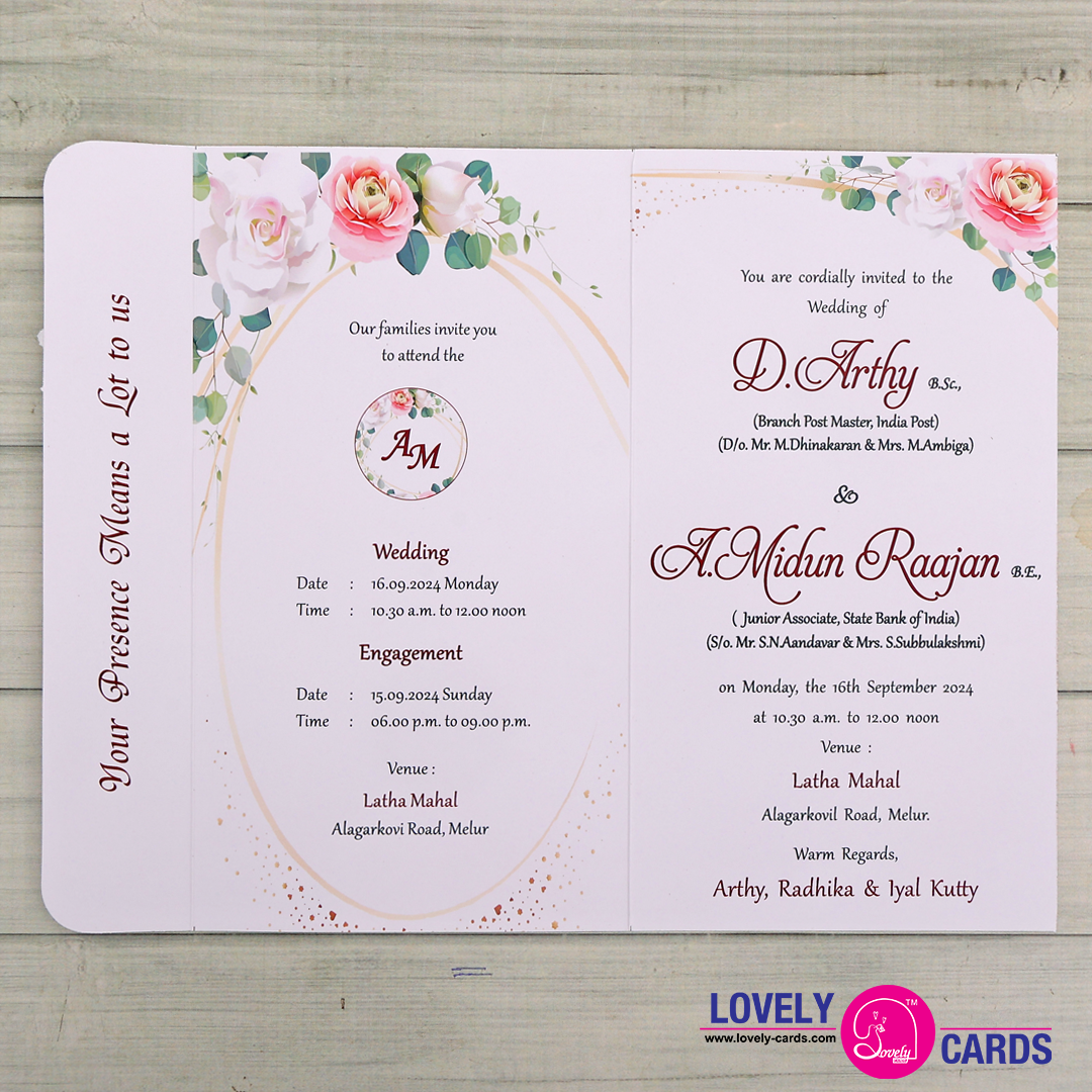 Personalized Wedding Invite-252 — view 2