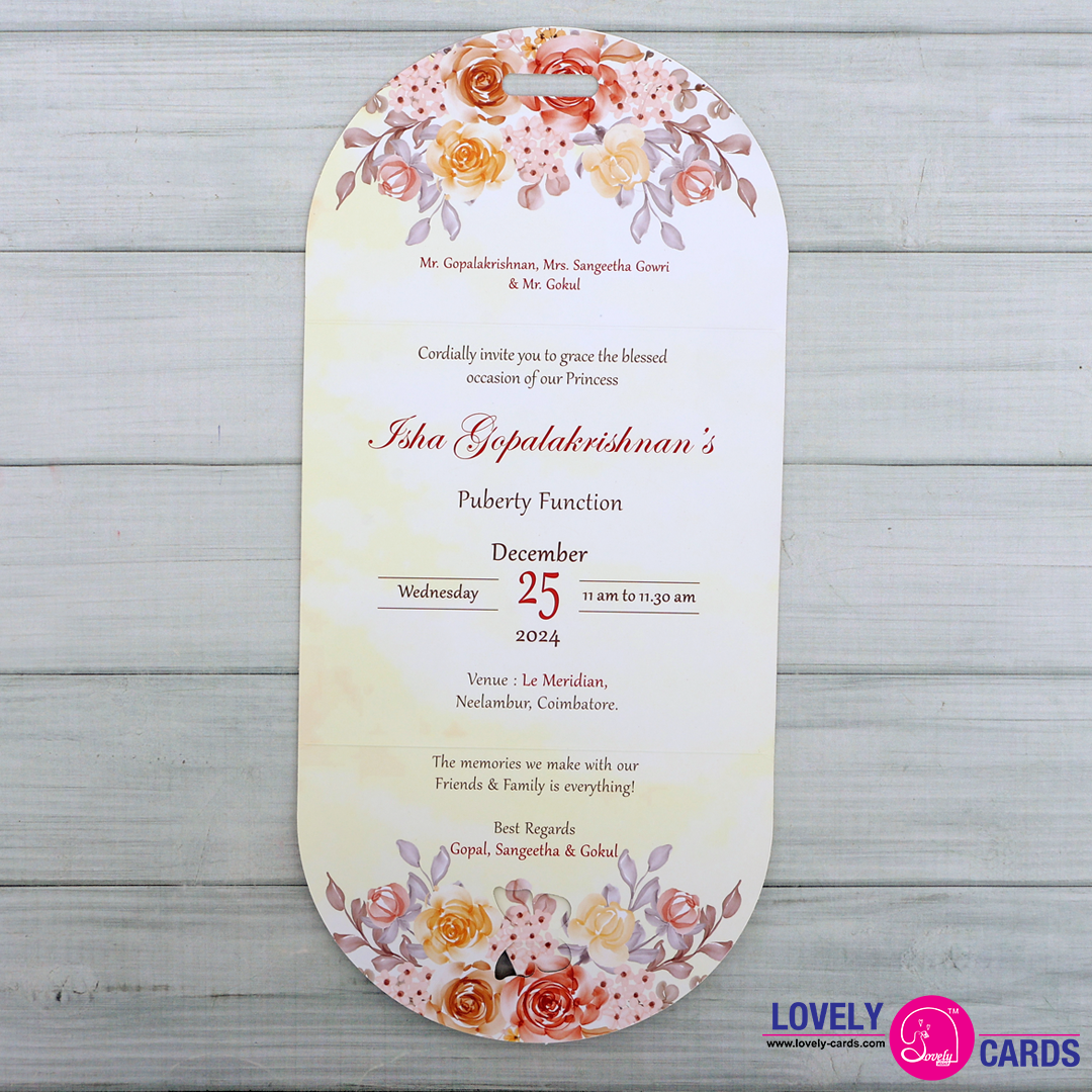 Personalized Puberty Invite-017 — view 2