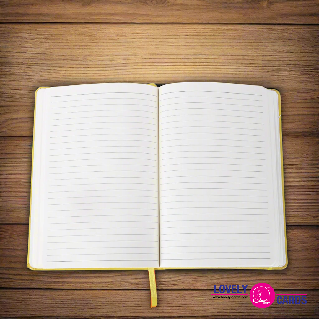 A5 JOURNAL NOTEBOOK YELLOW — view 2