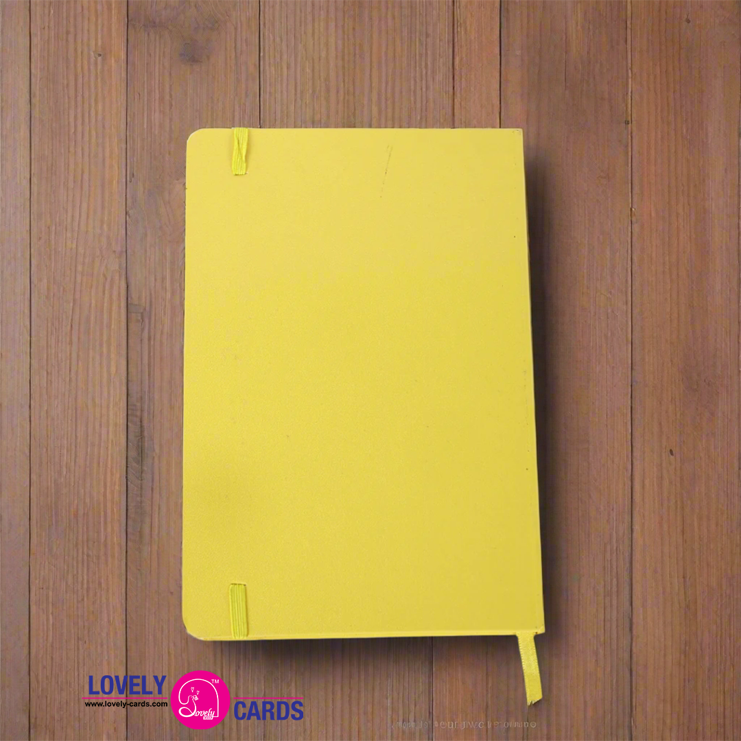 A5 JOURNAL NOTEBOOK YELLOW — view 3