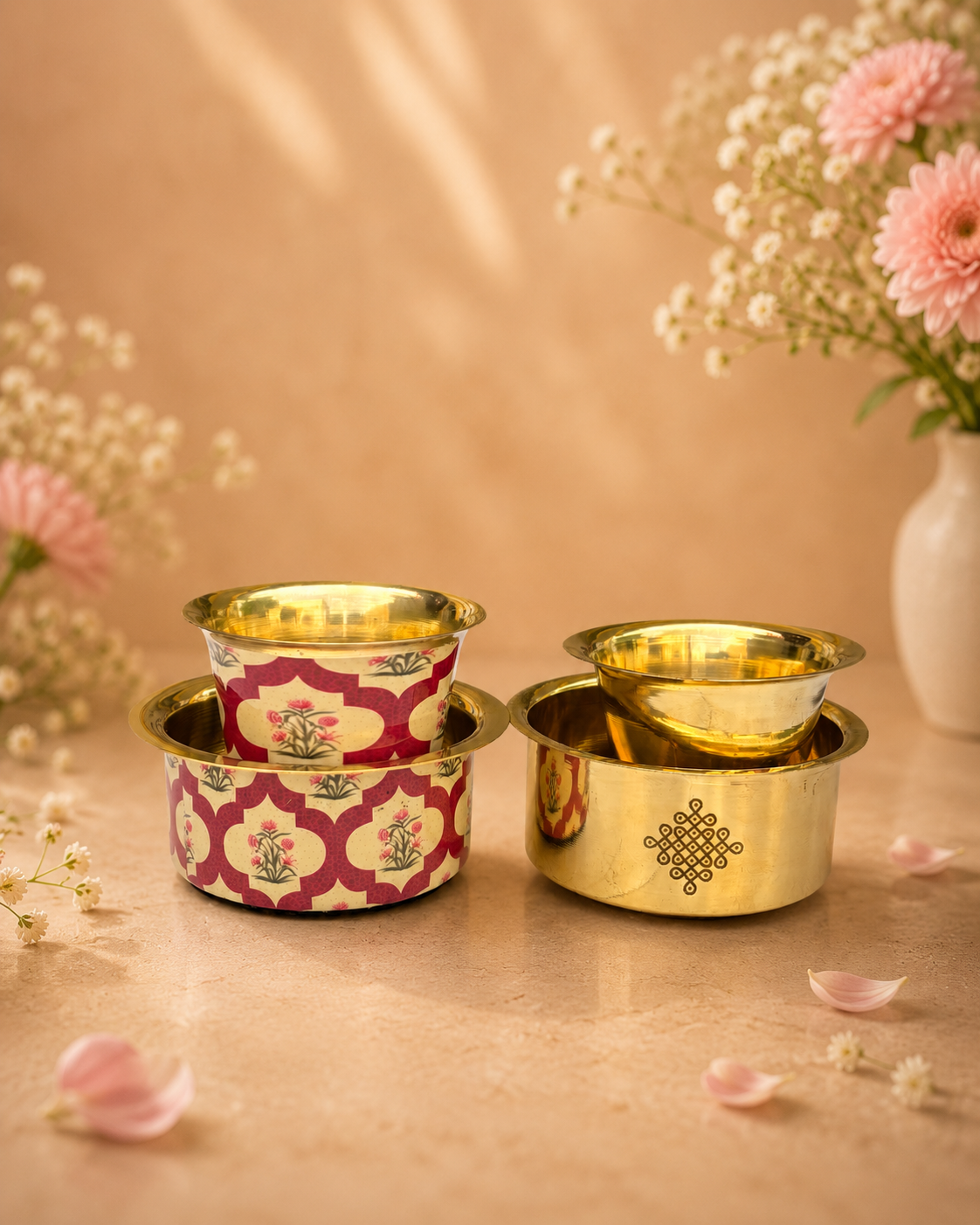 BRASS BOWL SET