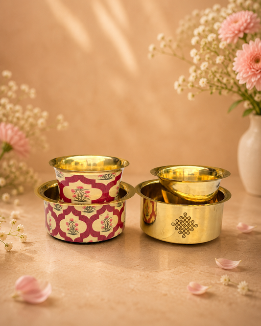BRASS BOWL SET