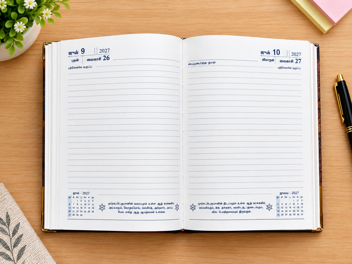 Arupadai Azhagan Diary 2027