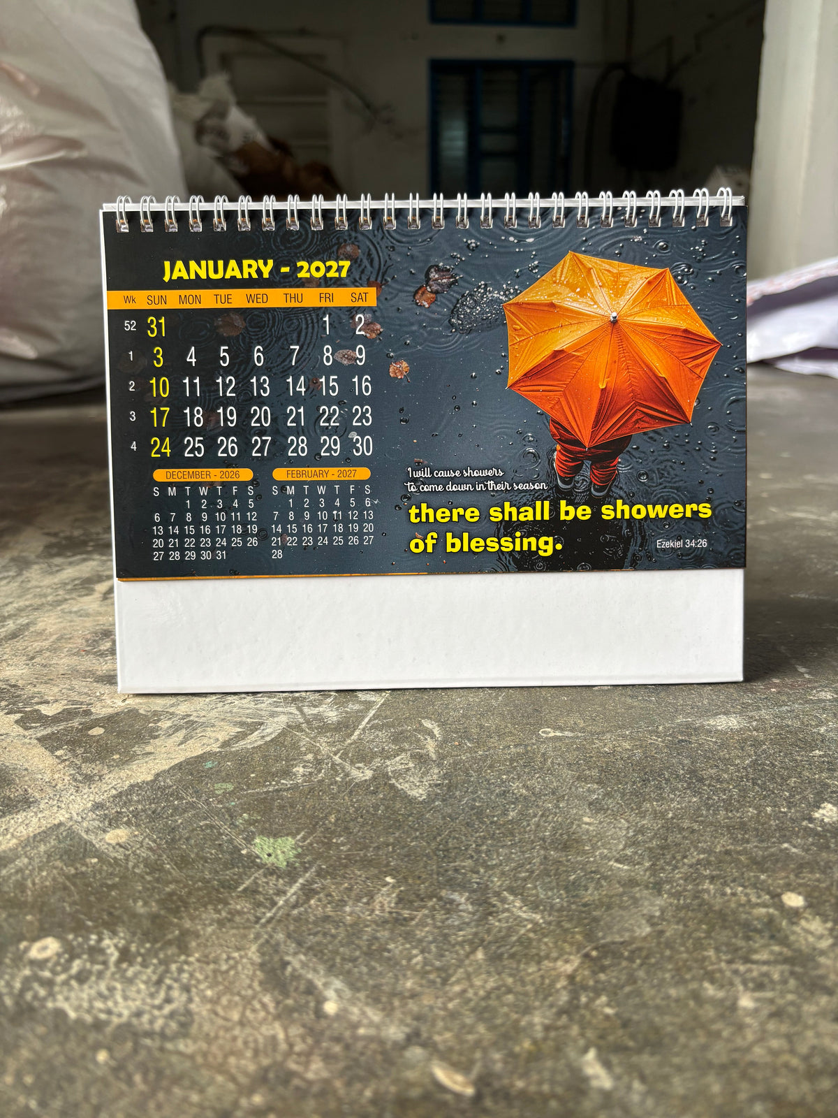 NTL 02 Table Calendar 2027