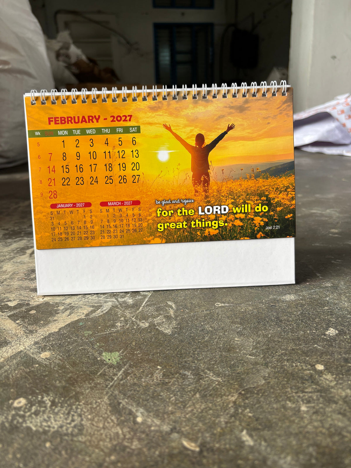 NTL 02 Table Calendar 2027