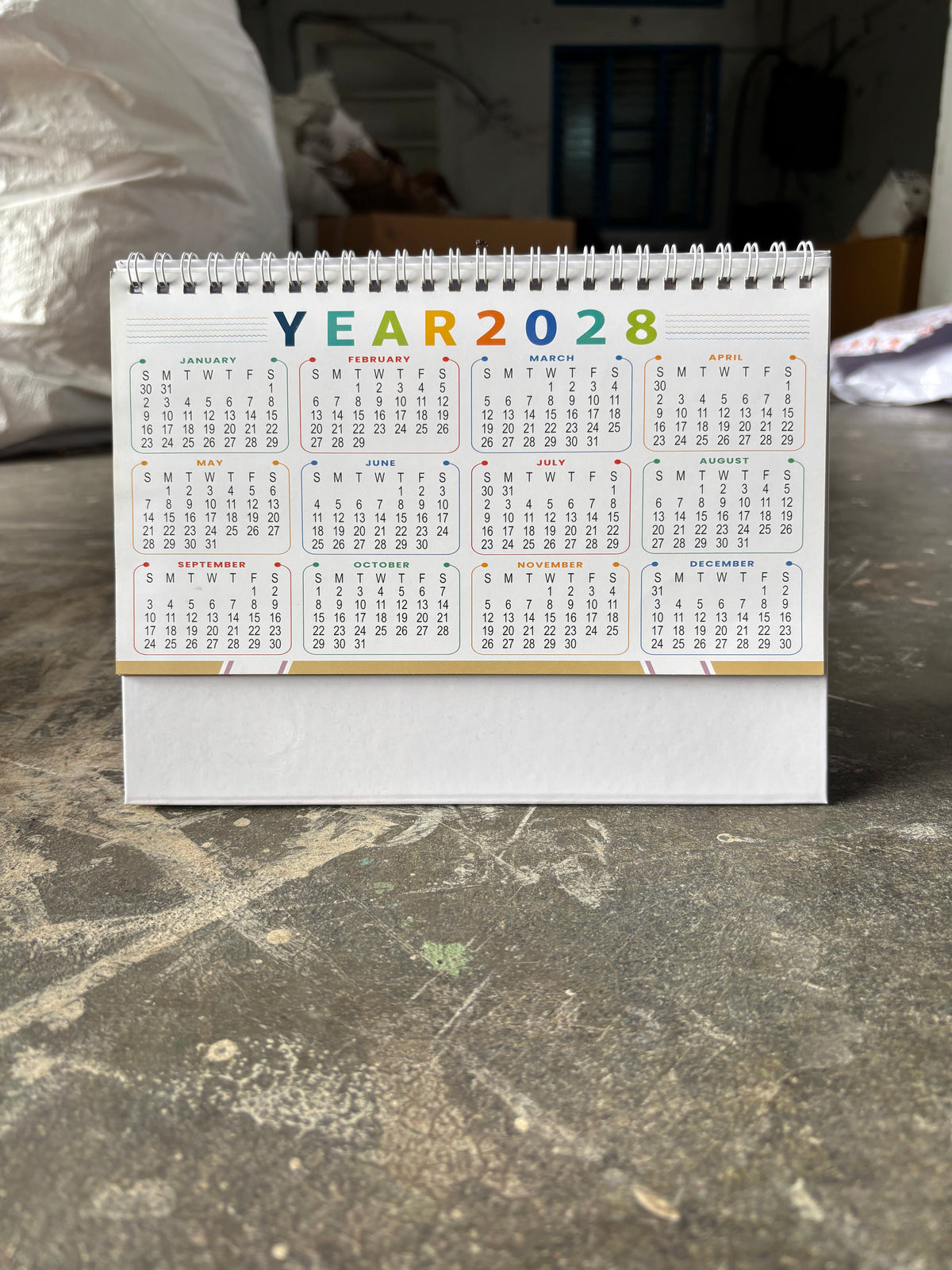 NTL 02 Table Calendar 2027