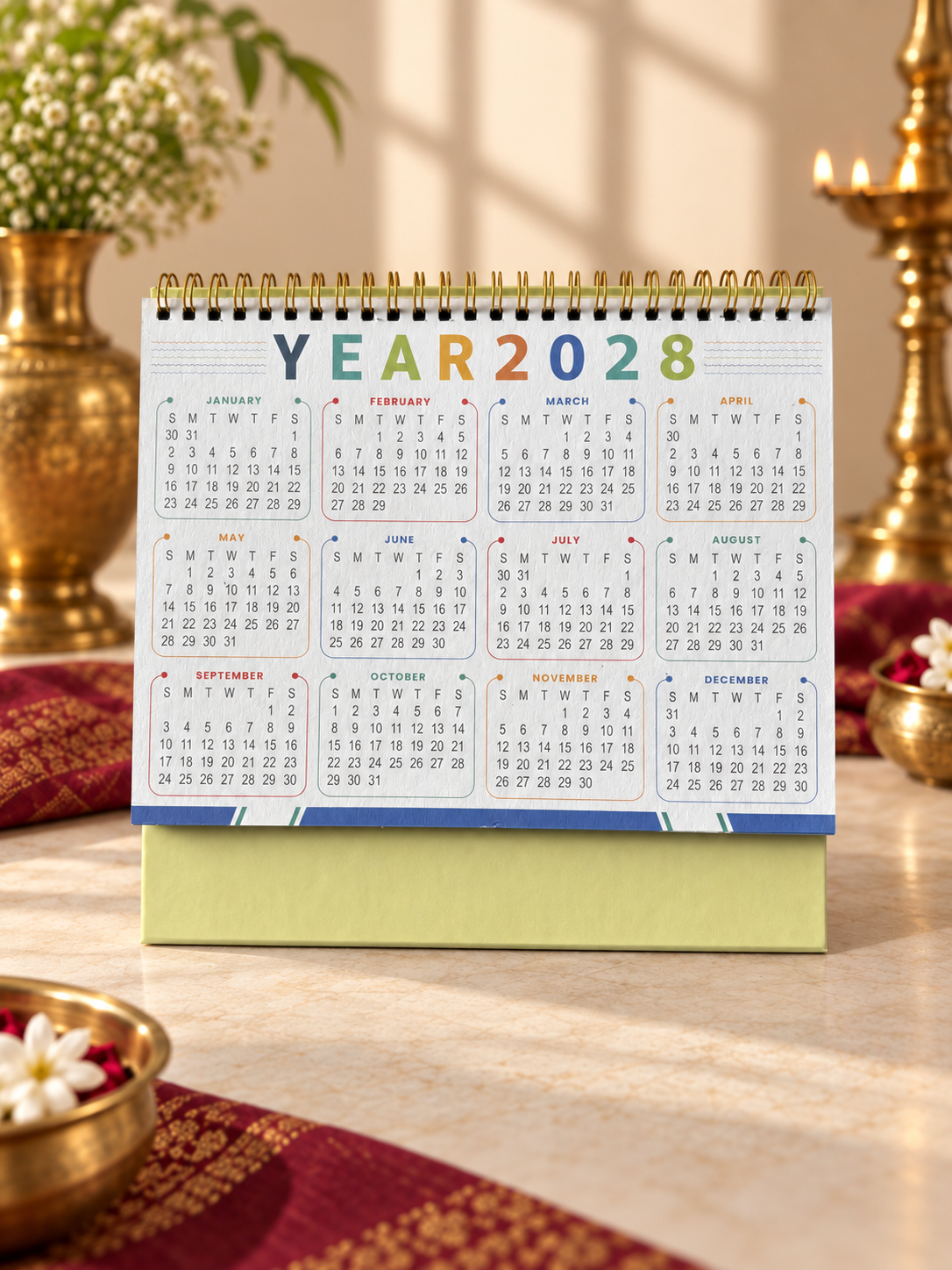 Eleganza 01 Table Calendar 2027 - product view 6