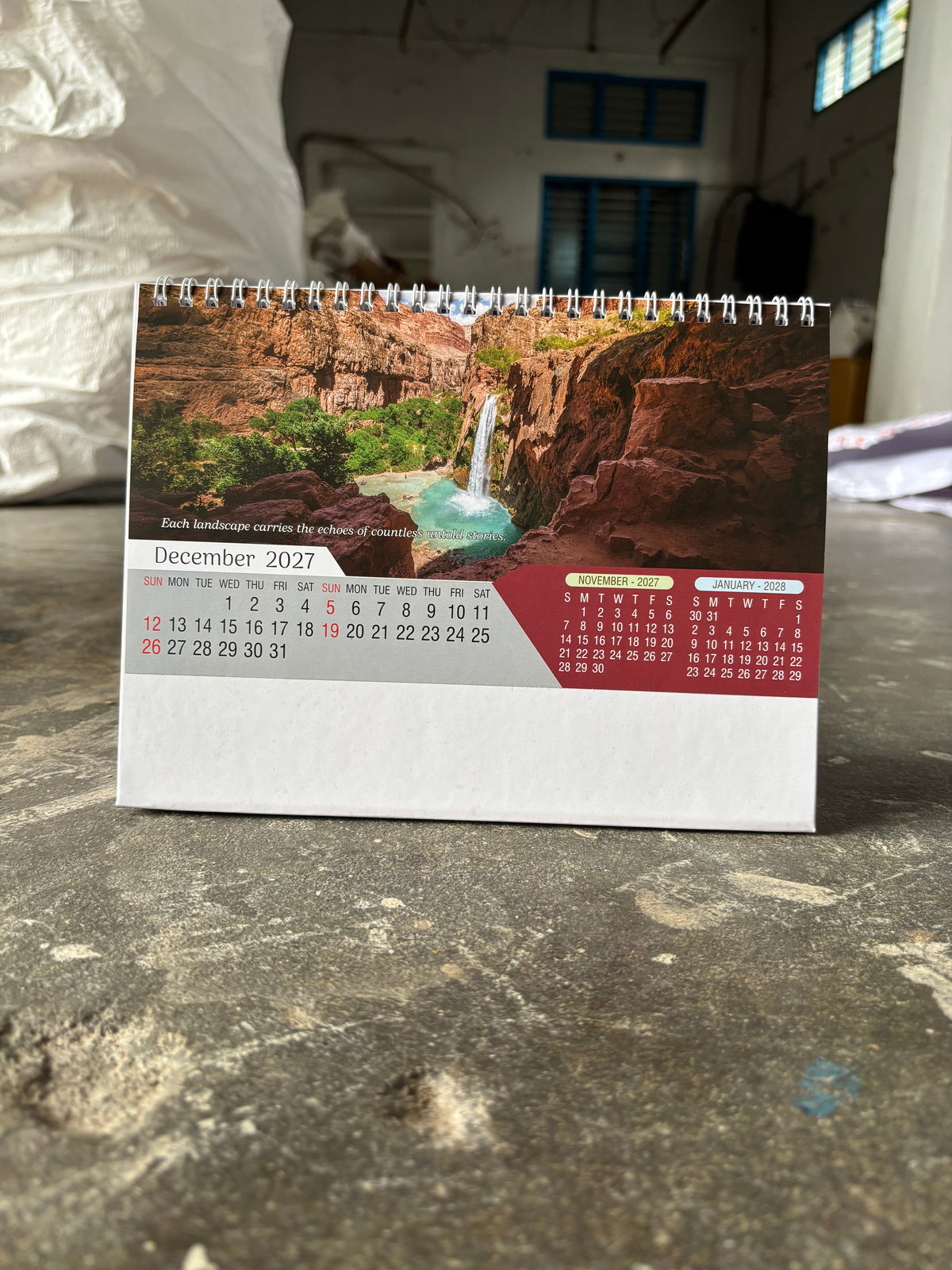NTL 03 Table Calendar 2027