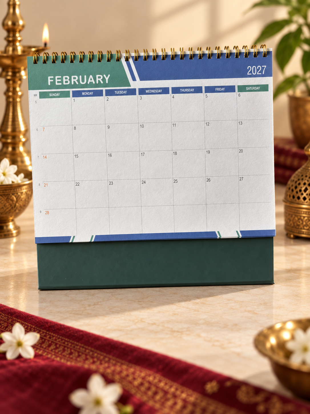 Eleganza 03 Table Calendar 2027 - product view 5