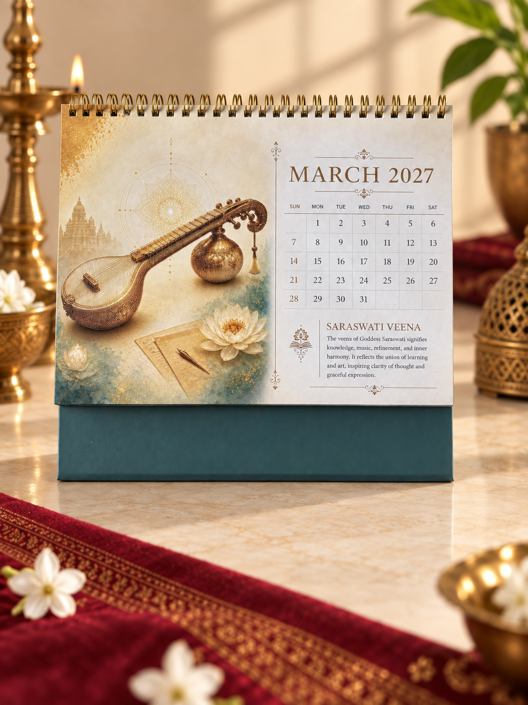 Eleganza 03 Table Calendar 2027 - product view 6