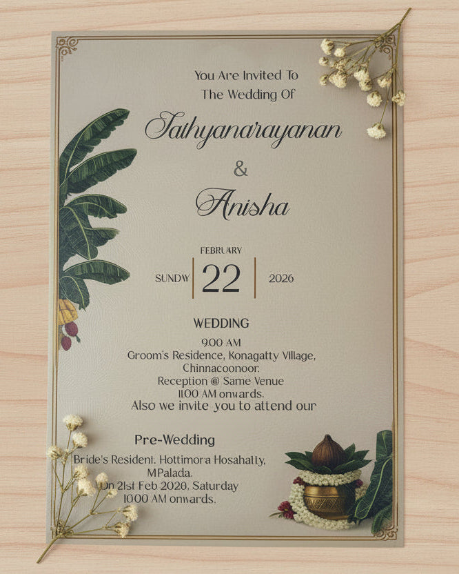 Personalized Wedding Invite-340 — view 2