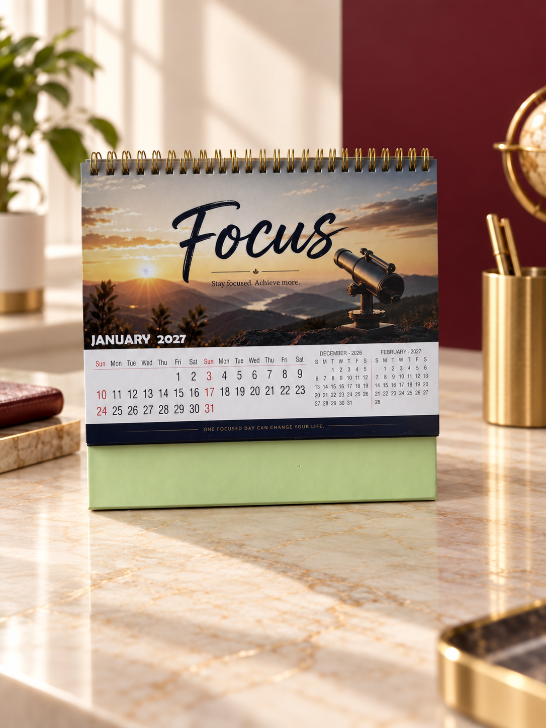 Eleganza 04 Table Calendar 2027 - product view 2