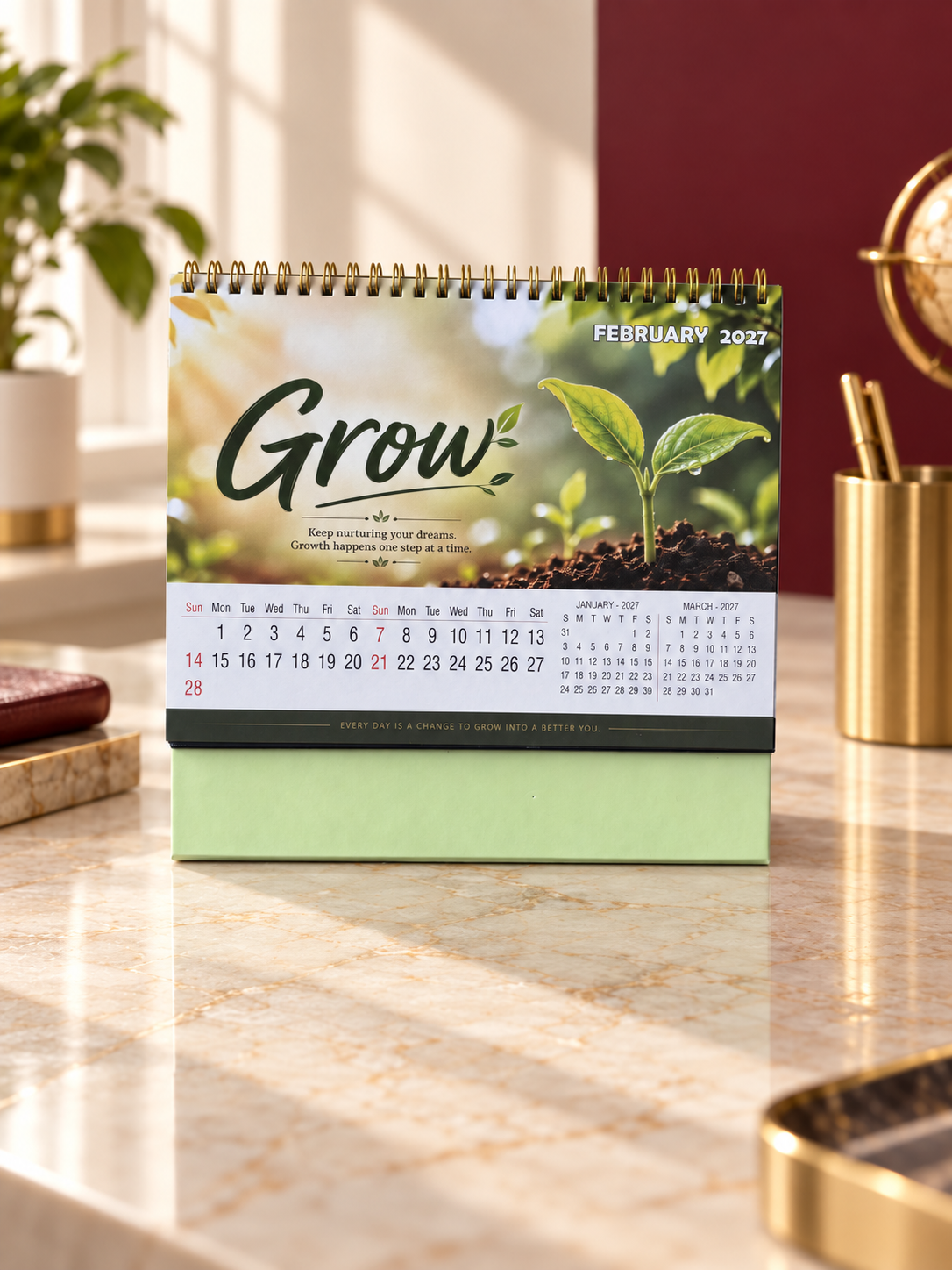 Eleganza 04 Table Calendar 2027 - product view 4