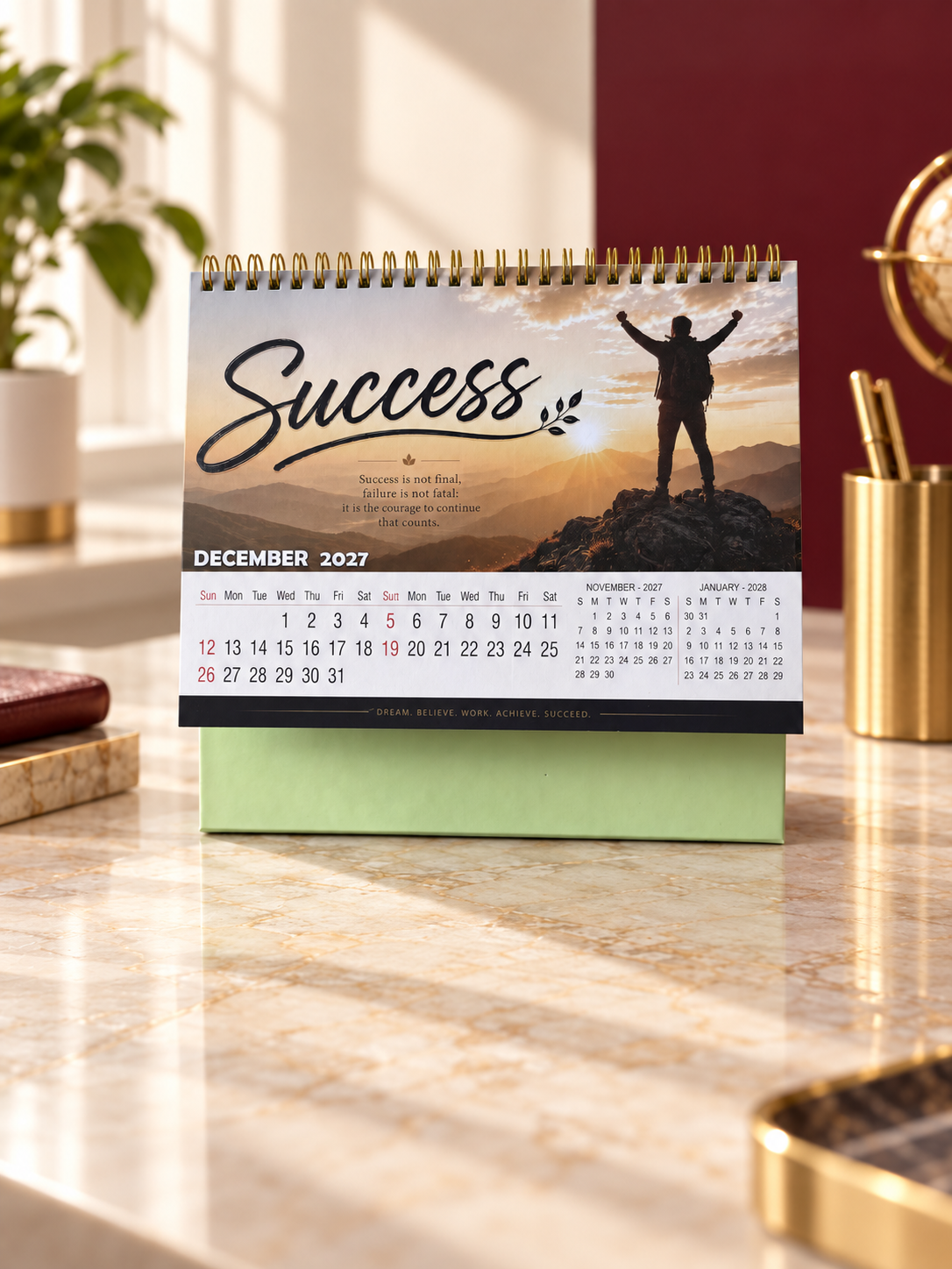 Eleganza 04 Table Calendar 2027 - product view 5