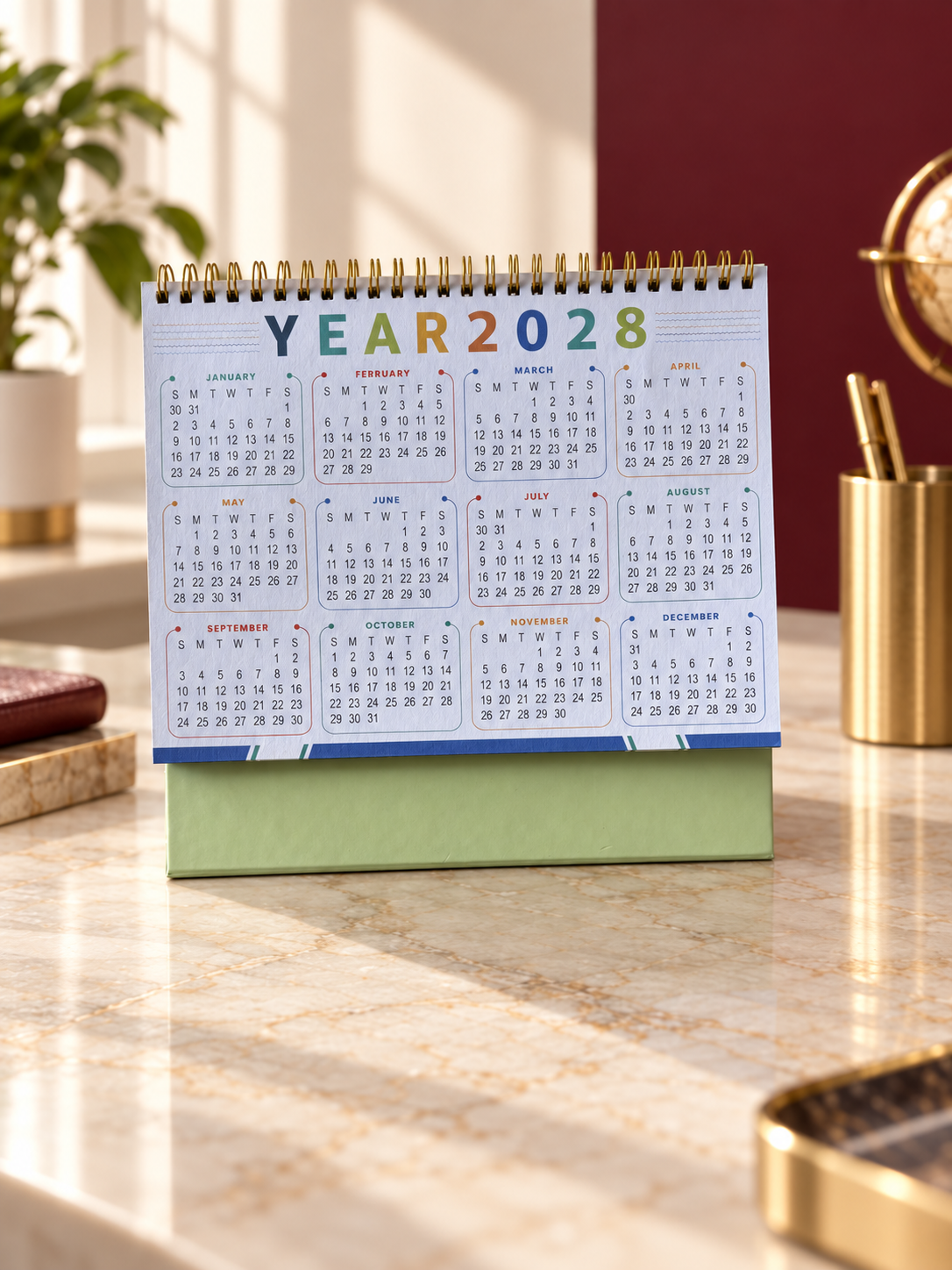 Eleganza 04 Table Calendar 2027 - product view 6