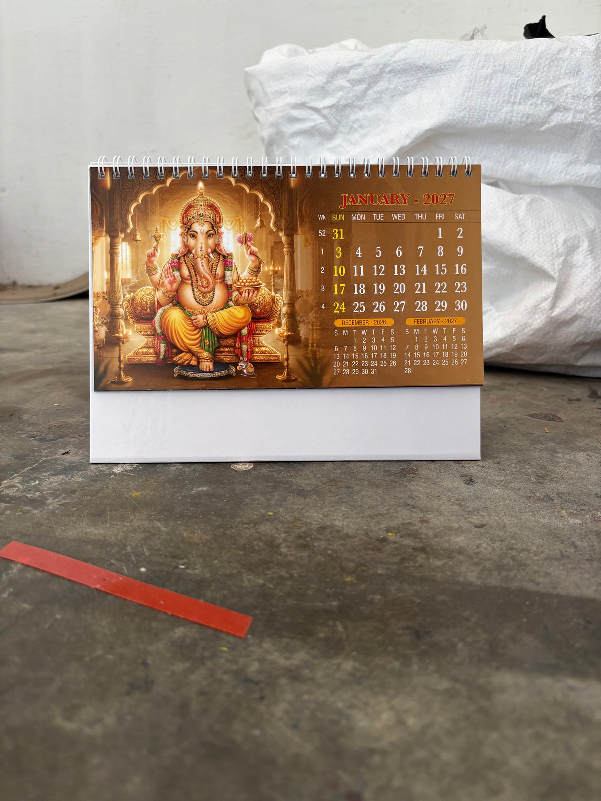 NTL 01 Table Calendar 2027
