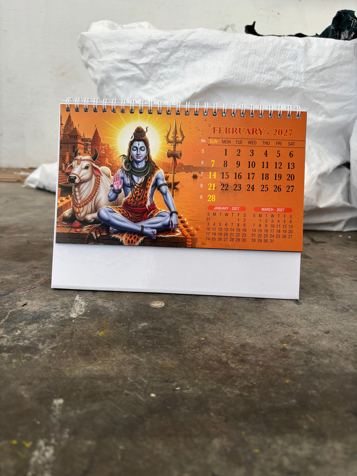 NTL 01 Table Calendar 2027