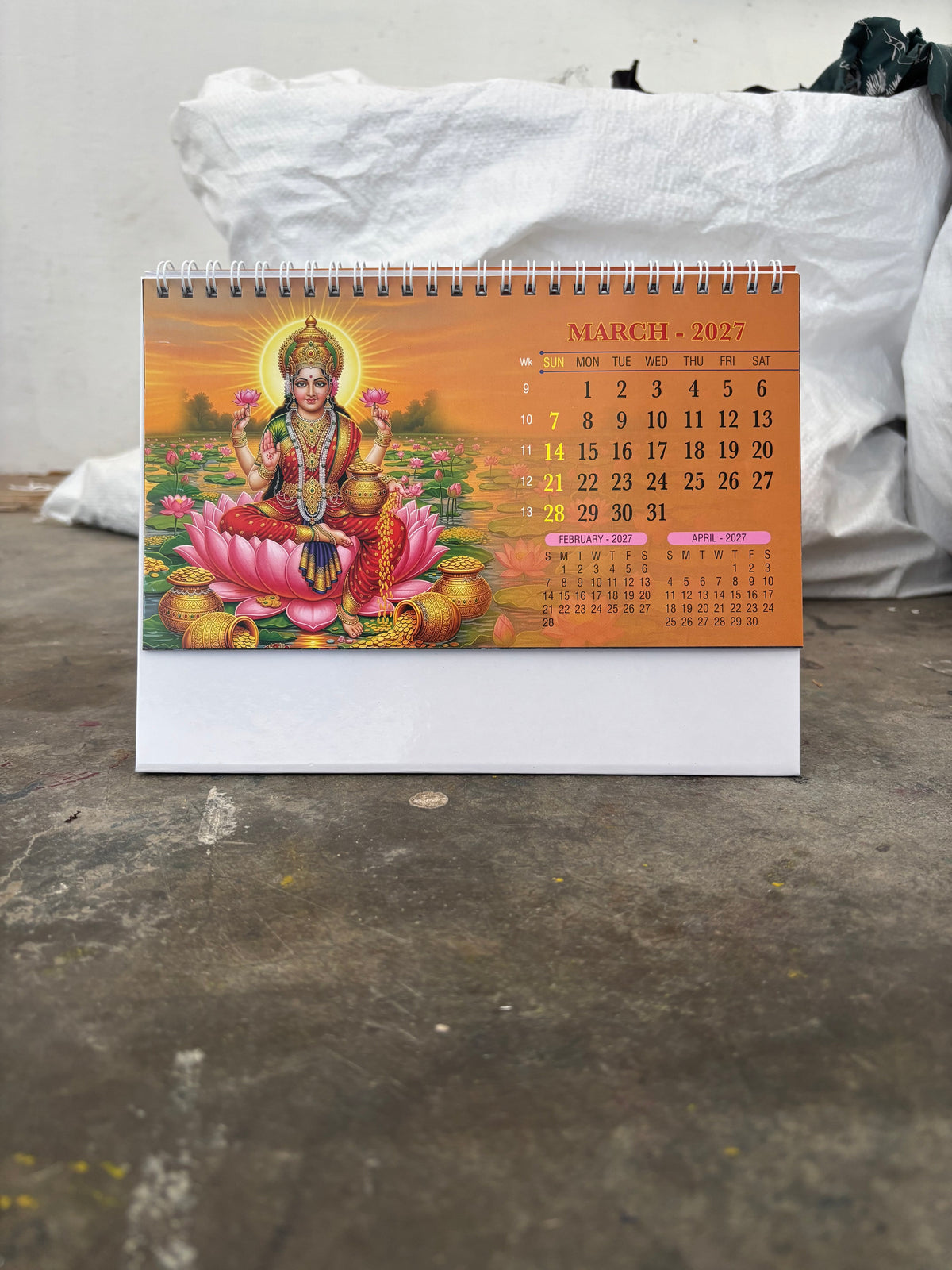 NTL 01 Table Calendar 2027