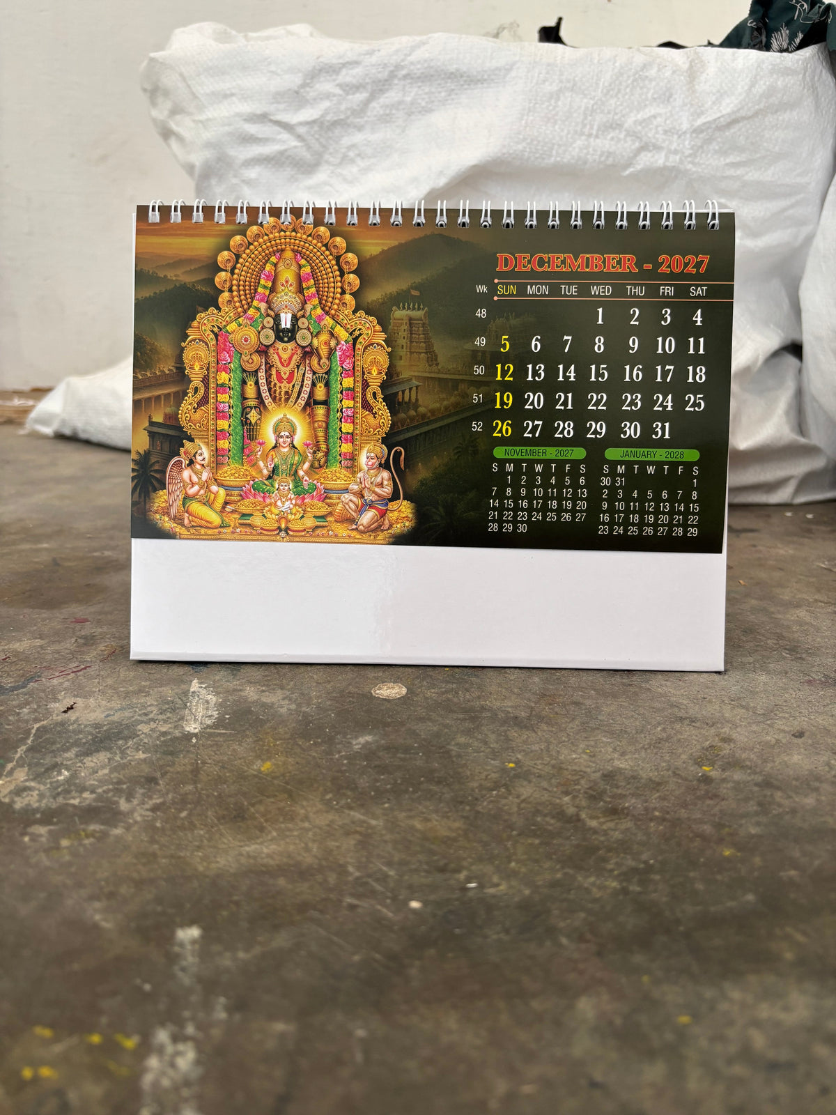 NTL 01 Table Calendar 2027