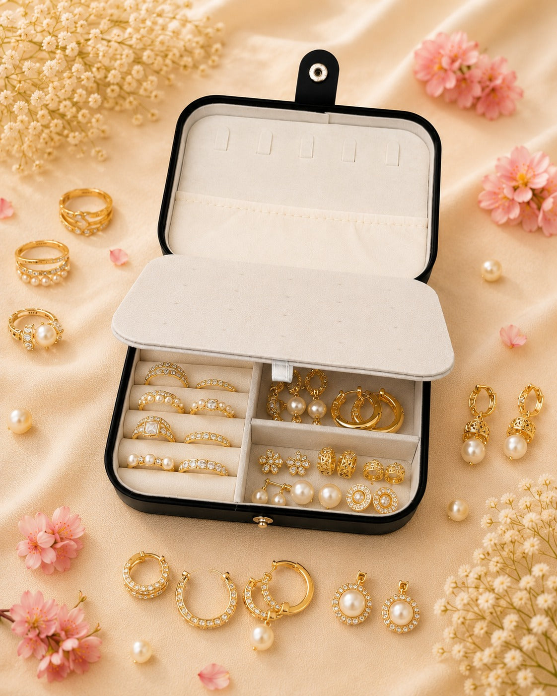 TRAVEL JEWELLERY ORGANIZER BOX