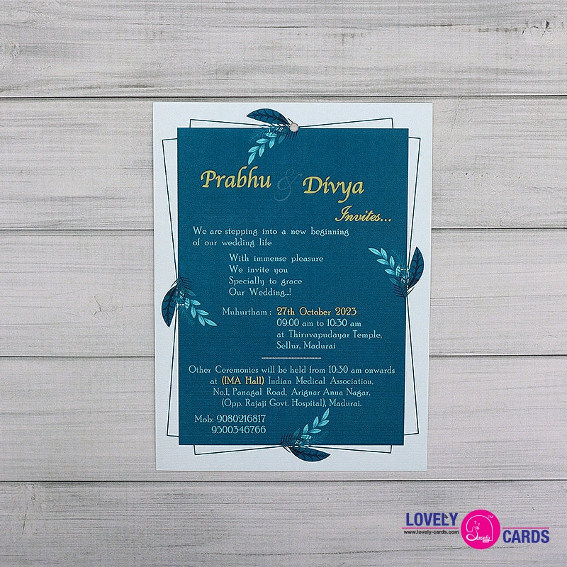 Personalized Wedding Invite-100 — view 2