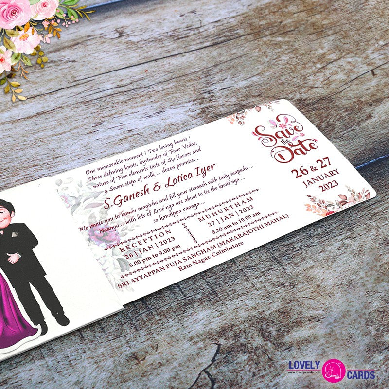 Personalized Wedding Invite-102 — view 3