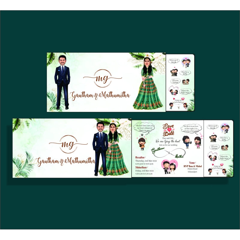 Personalized Wedding Invite-104 — view 3