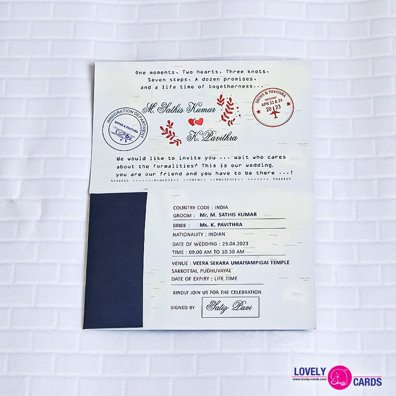 Personalized Wedding Invite-123 — view 2