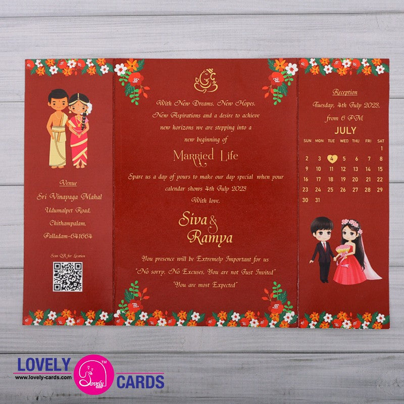 Personalized Wedding Invite-125 — view 4