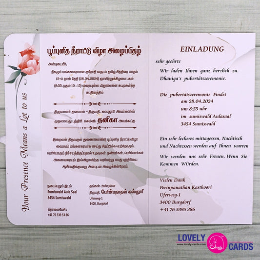 Personalized Puberty Invite-001 — view 2