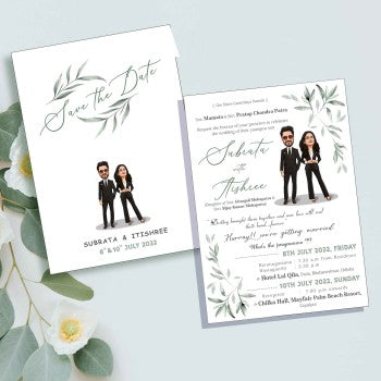 Personalized Wedding Invite-029 — view 2