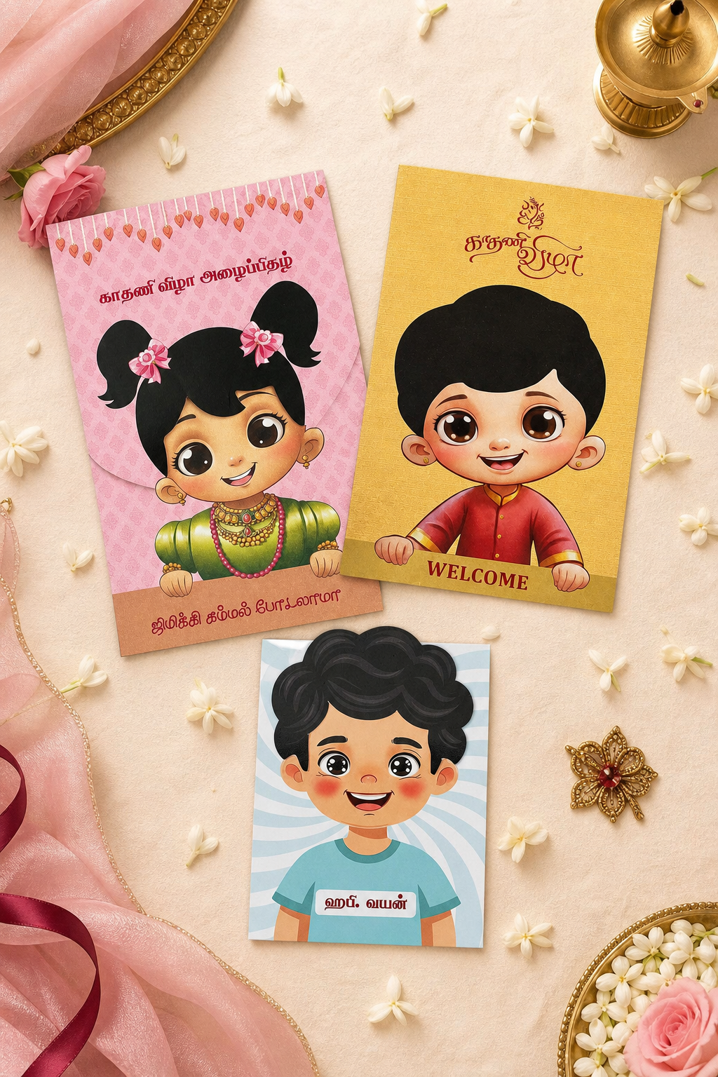 Ear piercing invitations